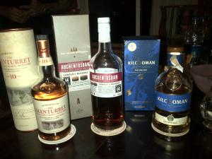 Glenturret, Auchentoshan Cooper's Reserve, Kilchoman Machir Bay